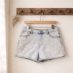 Project Rebel Denim Shorts Womens 11 Light Blue Good‎ Acid Wash High Rise